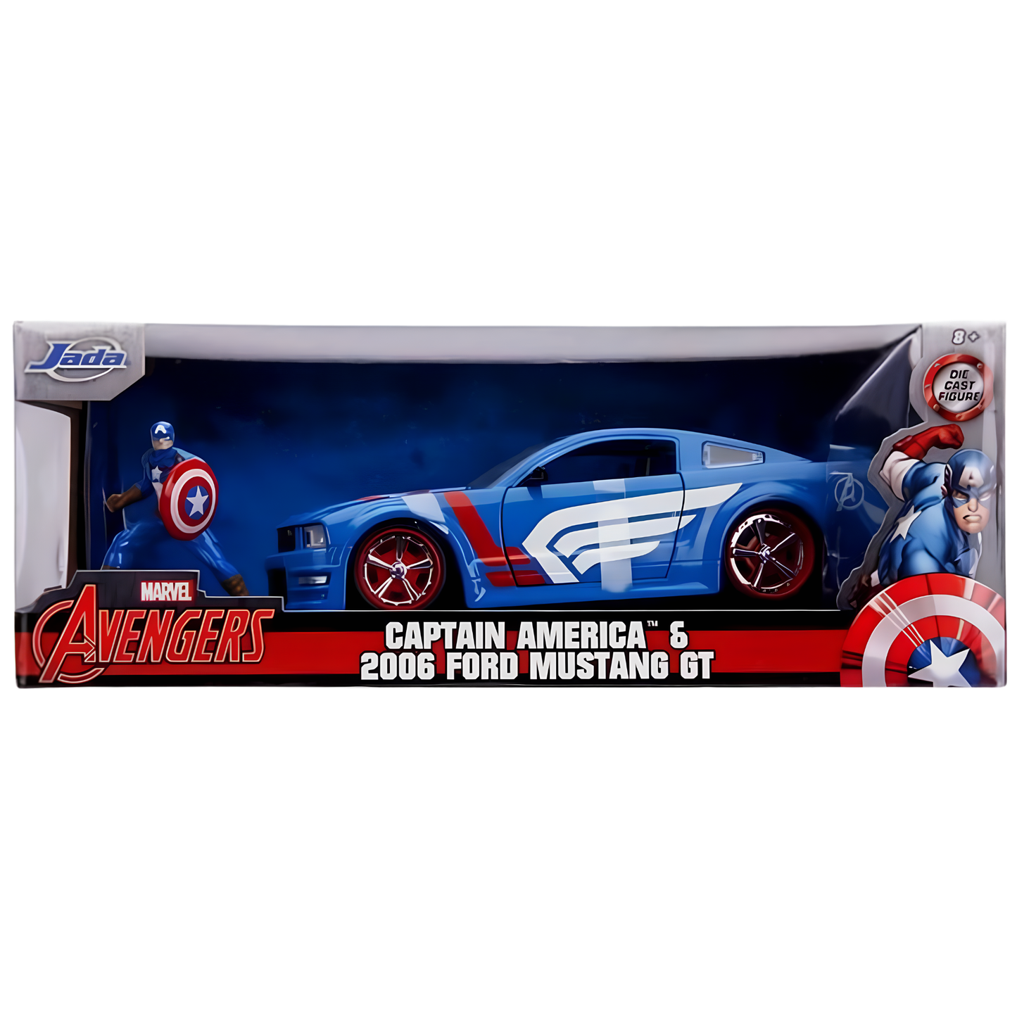 2006 Ford Mustang Gt W/Captain America Jada 1:24