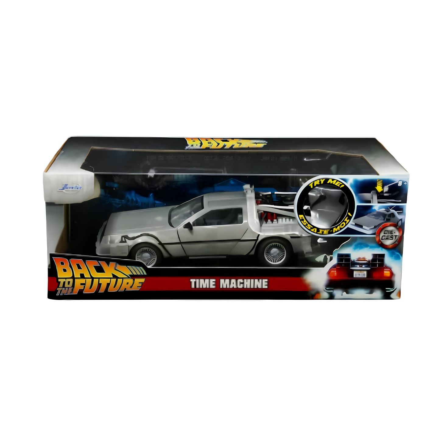 DeLorean Part 1 Time Machine W/Light Jada 1:24