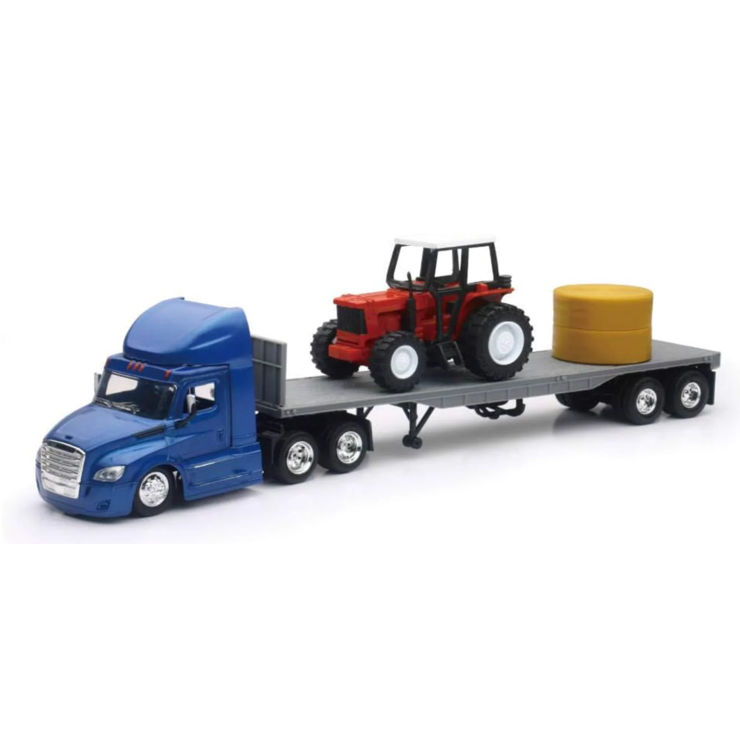 Freightliner Cascadia Flatbed With Tractor 1:43