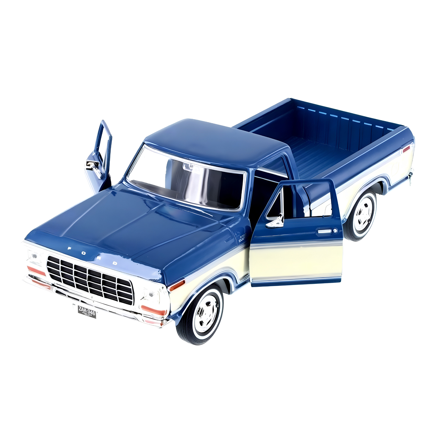 1979 Ford F-150 Custom Blue White 1:24