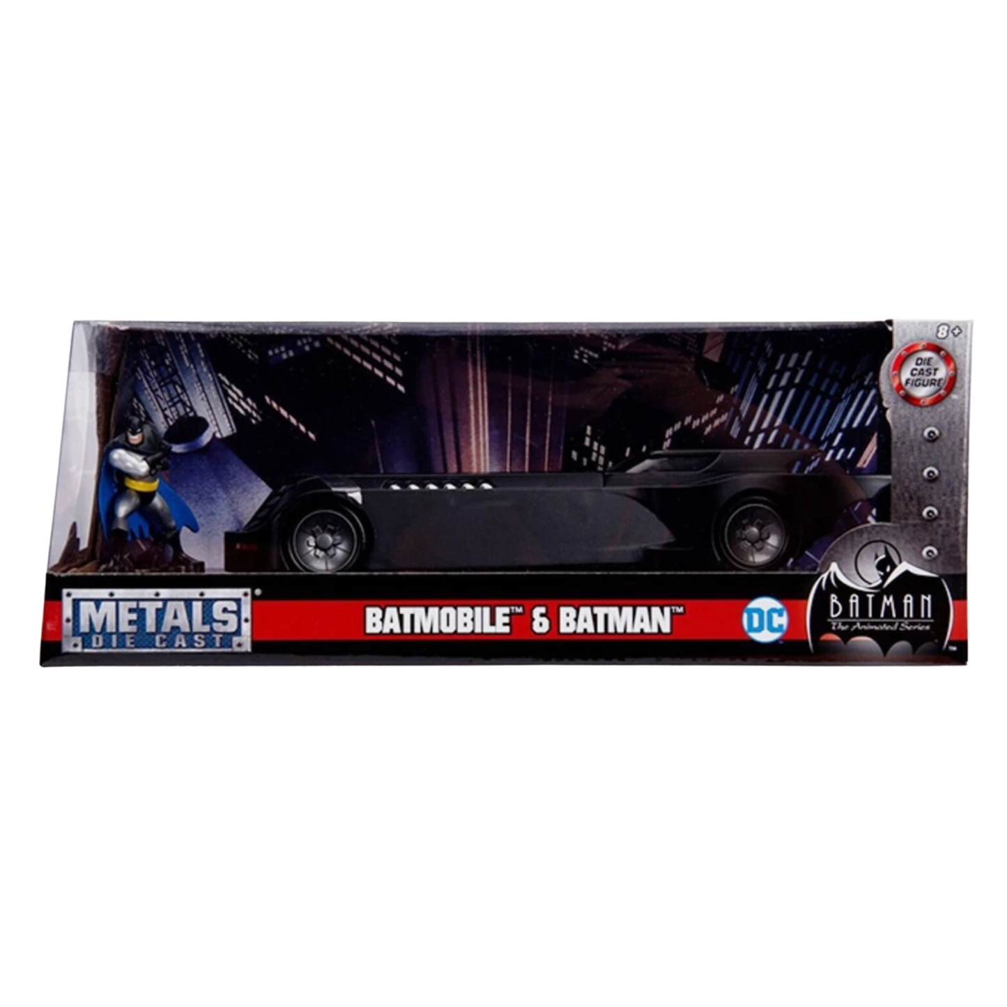 Animated Series Batmobile W/Batman Jada 1:24