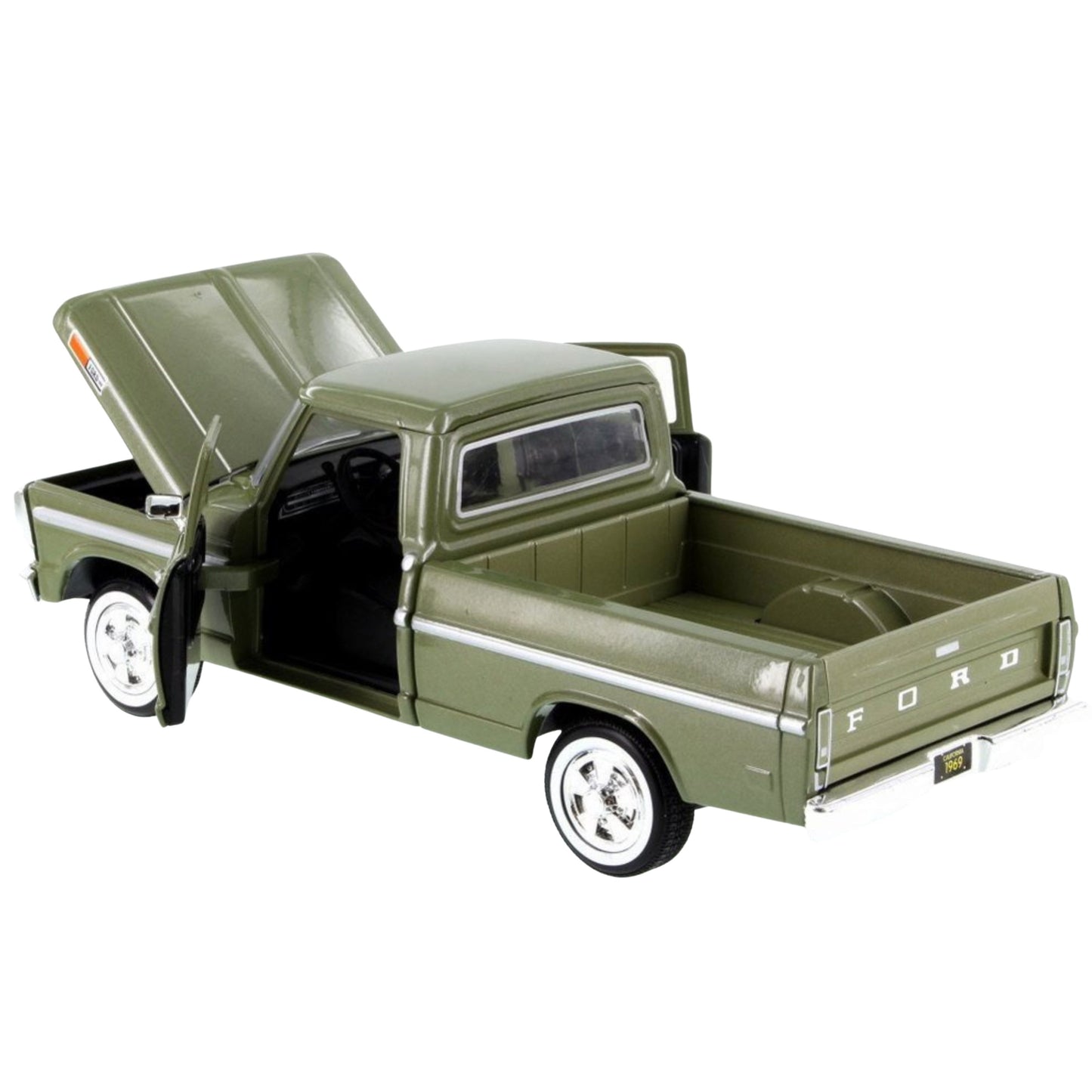 1969 Ford F-100 Pick Up Olive Green 1:24