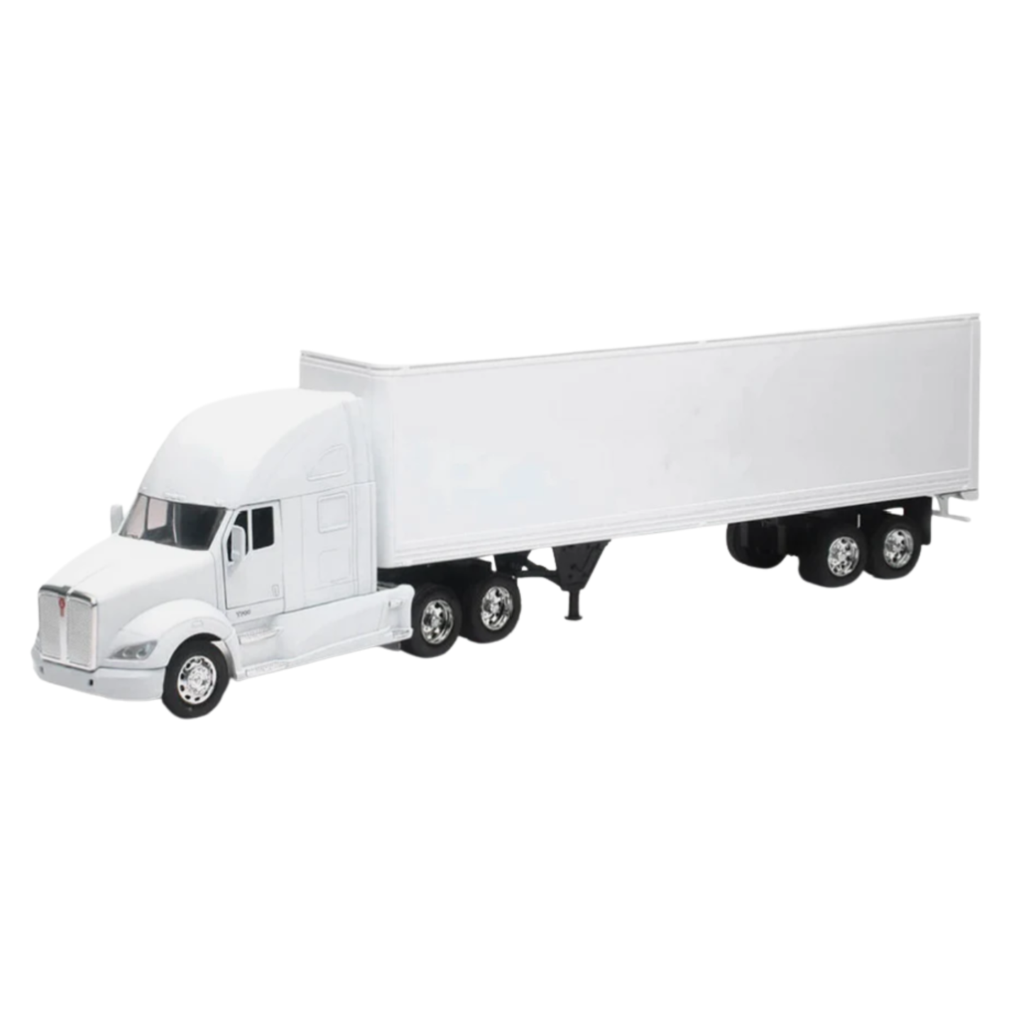 Kenworth T700 Dry Van Trailer Plain White 1:32