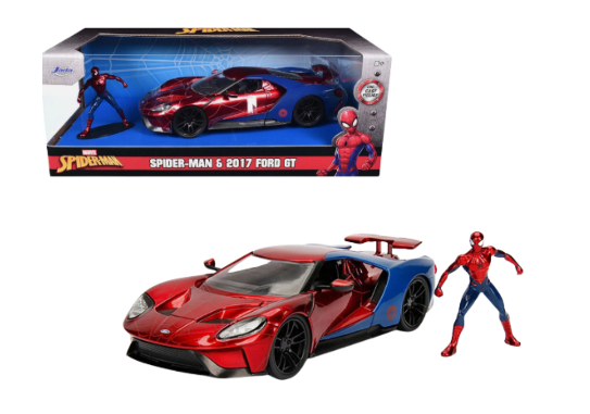 2017 Ford Gt W/Spiderman Jada 1:24