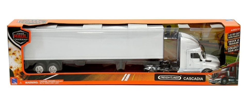 Freightliner Cascadia Dry Van White escala 1:43