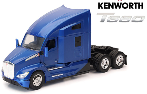 Cab Kenworth T680 Open Hood Blue 1:32