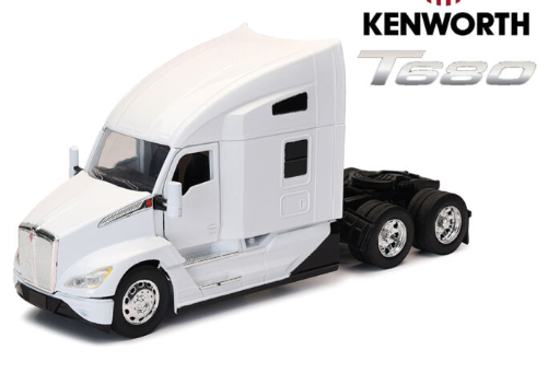 Cab Kenworth T680 Open Hood White 1:32
