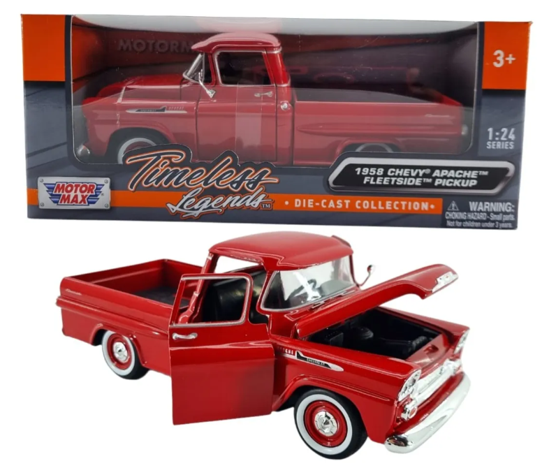 1958 Chevy Apache Red 1:24