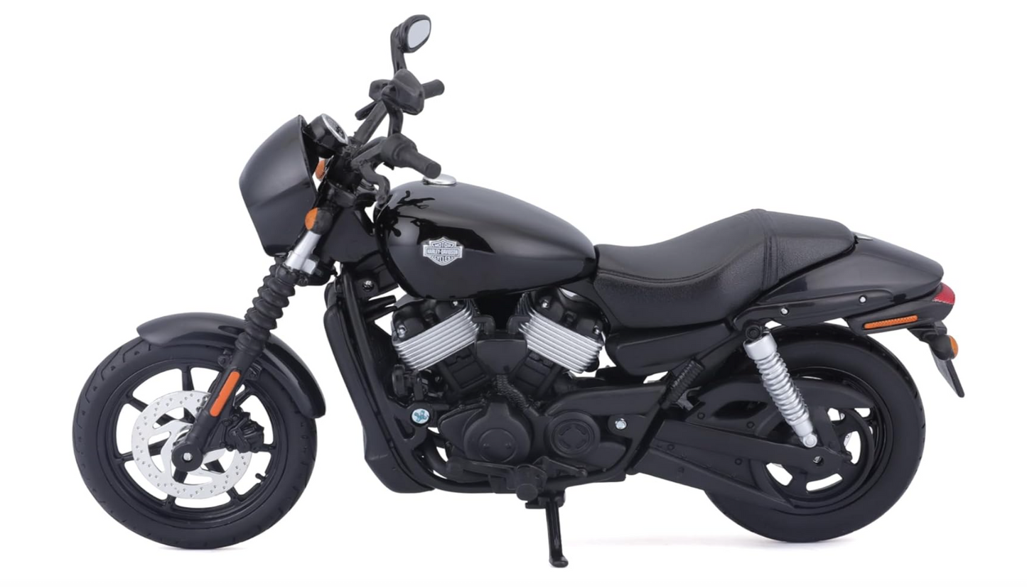 Moto MT 1:12 Harley-Davidson 2015 Street 750 Negra | Motocicleta de Colección