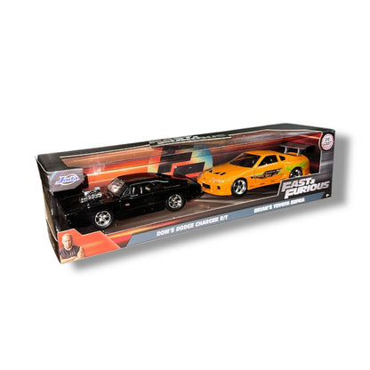 Twin Pack Dom’s Charger R/T & Brian’s Toyota Supra Jada 1:32