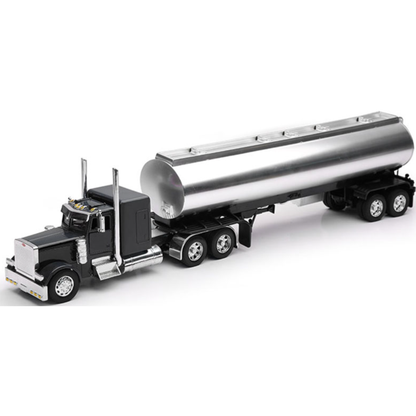 Peterbilt 379 Custom Oil Tanker Black escala 1:32