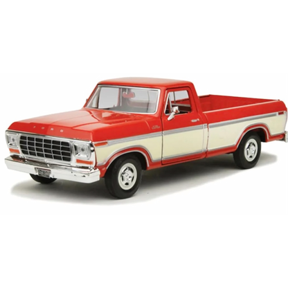 Ford F-150 1979 Orange/Cream 1:24 Motormax