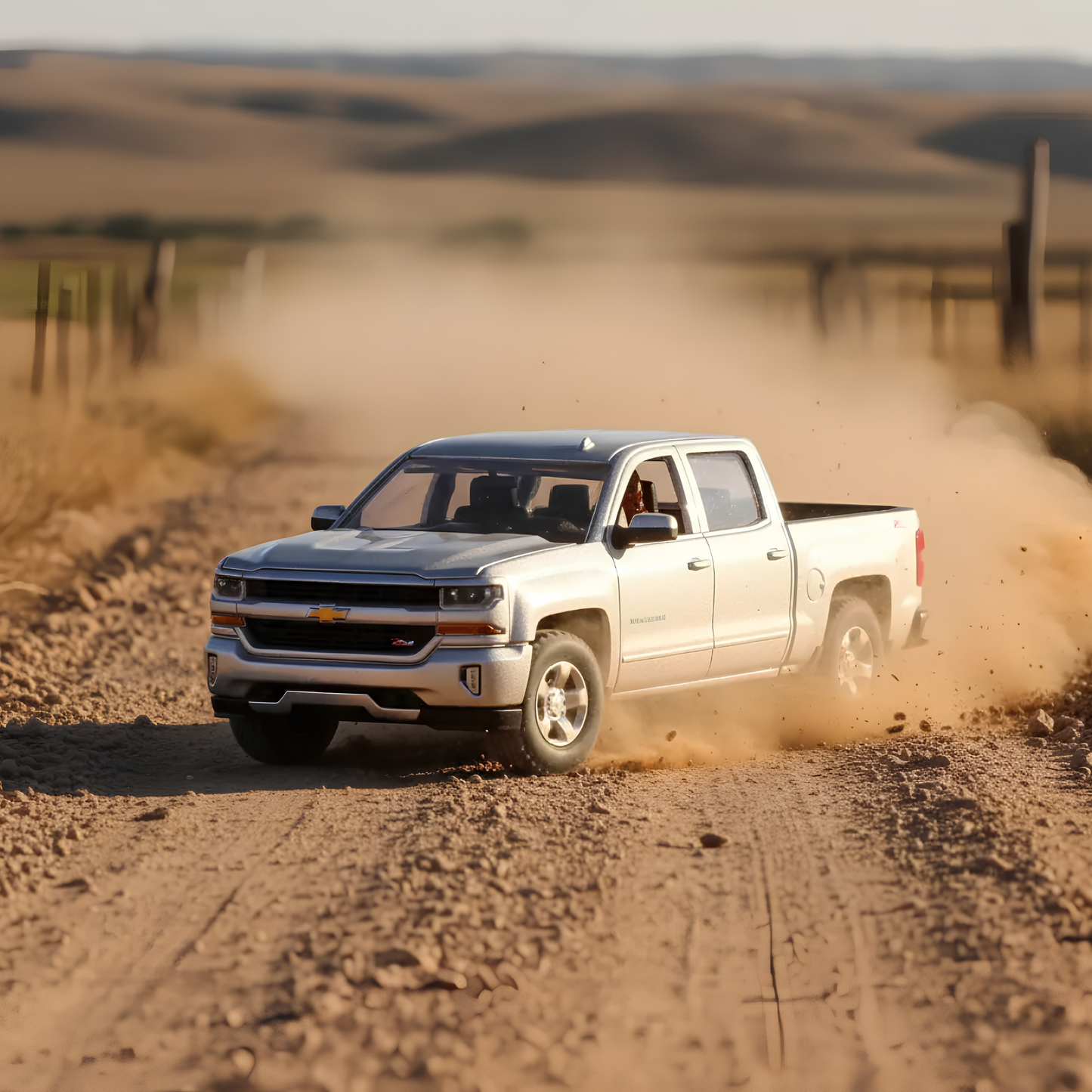 2017 Chevy Silverado Grey 1:43 5"