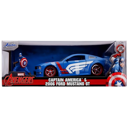 2006 Ford Mustang Gt W/Captain America Jada 1:24