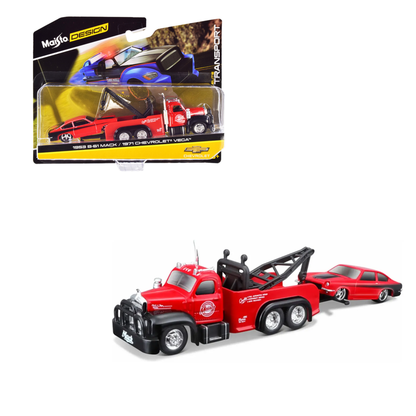 Maisto Chevrolet B-61 Mack 1953/ 1971 Chevrolet Vega 1:64