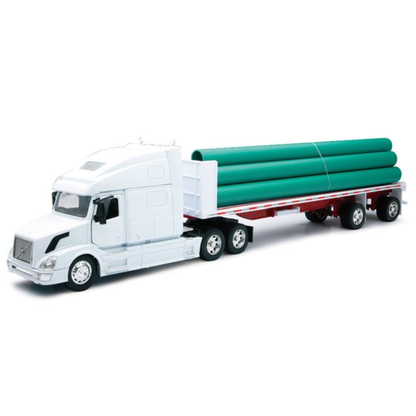 Volvo VN780 Flatbed W/ Long Pipe 1:32