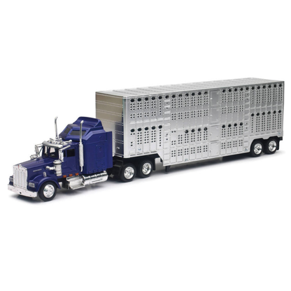 W900 Blue Potbelly Livestock Chrome escala 1:43