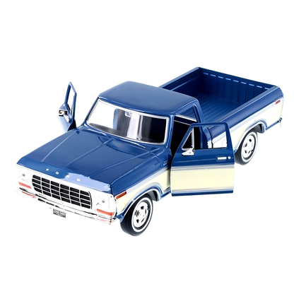 1979 Ford F-150 Custom Blue White 1:24