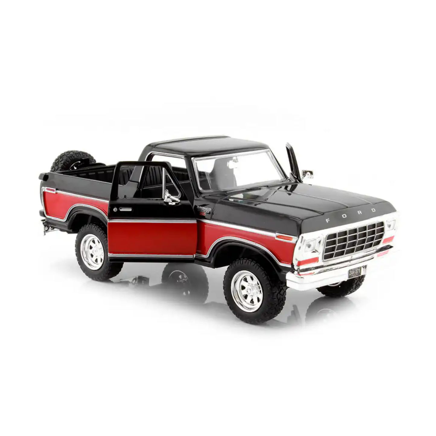 Ford Bronco 1978 BlackRed escala 1:24