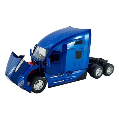 Cab Kenworth T680 Open Hood Blue 1:32