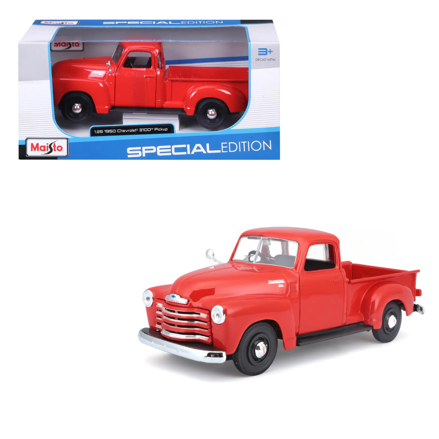 Chevrolet 1950 3100 Pickup Maisto Escala 1:24 | Modelo Die-Cast de Colección