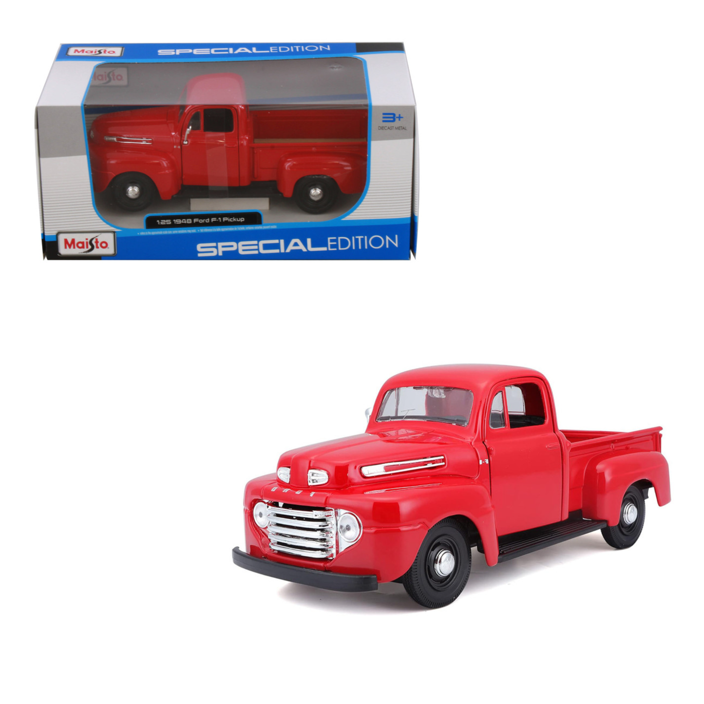 Maisto Ford F-1 Pickup 1948 Escala 1:24 | Camioneta Die-Cast de Colección
