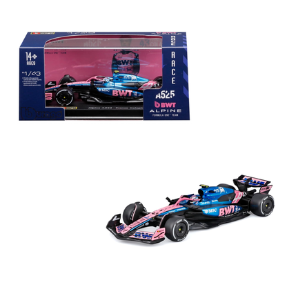 Bburago Alpine A525 Franco Colapinto Escala 1:43 con Carcasa de Acrílico | Fórmula 1 2025
