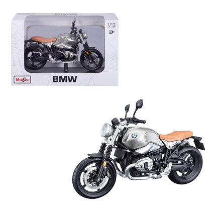 BMW R nineT Scrambler Maisto Escala 1:12 | Motocicleta Die-Cast de Colección