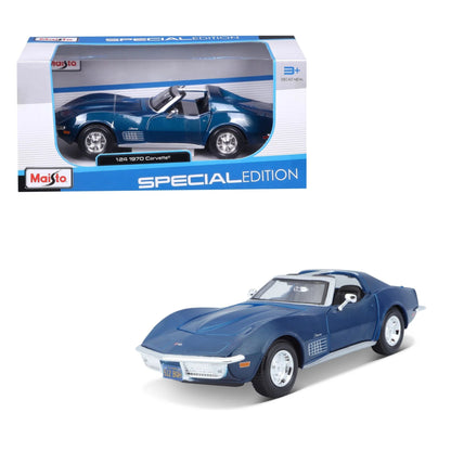 Se Chevrolet Corvette 1970 a Escala 1:24 color azul