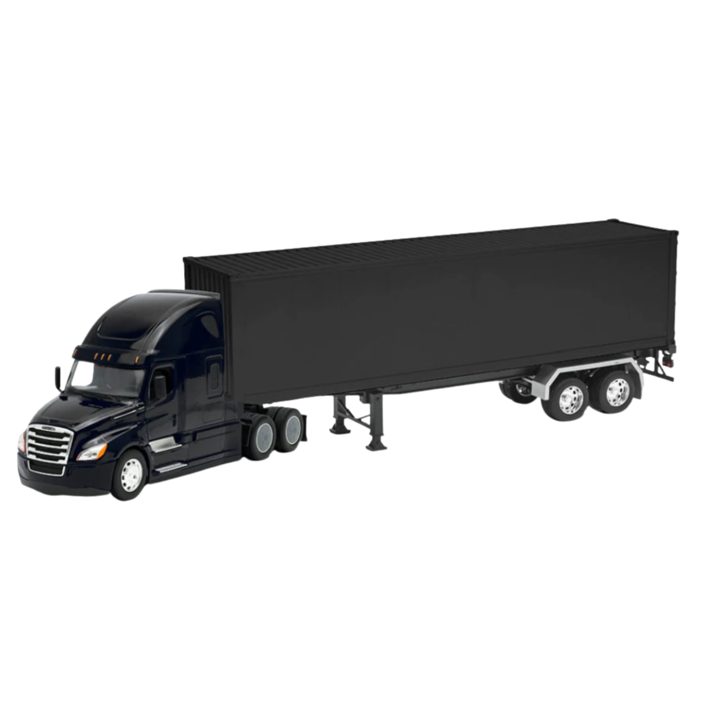 Freightliner Cascadia Black W/With Black Trailer escala 1:32