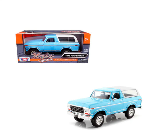 1978 Ford Bronco Light Blue 1:24