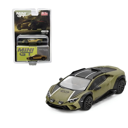 Lamborghini Huracan Sterrato Verde esacala 1:64 Mini Gt