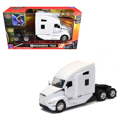 Cab Kenworth T680 Open Hood White 1:32