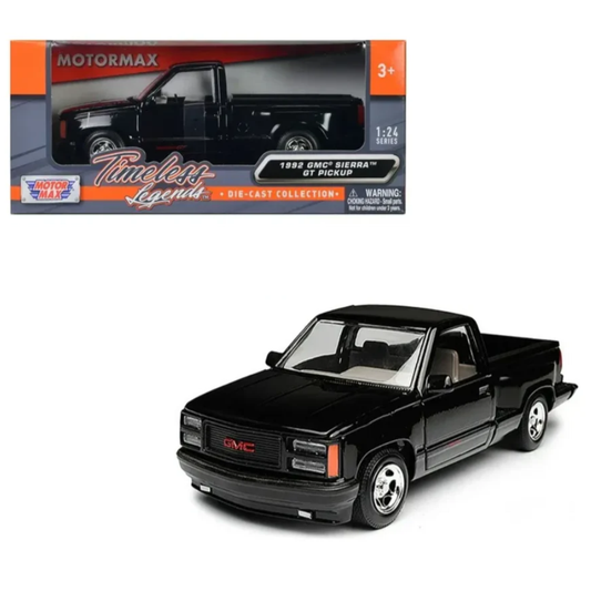 GMC Sierra GT Pick Up 1992 Black 01:24