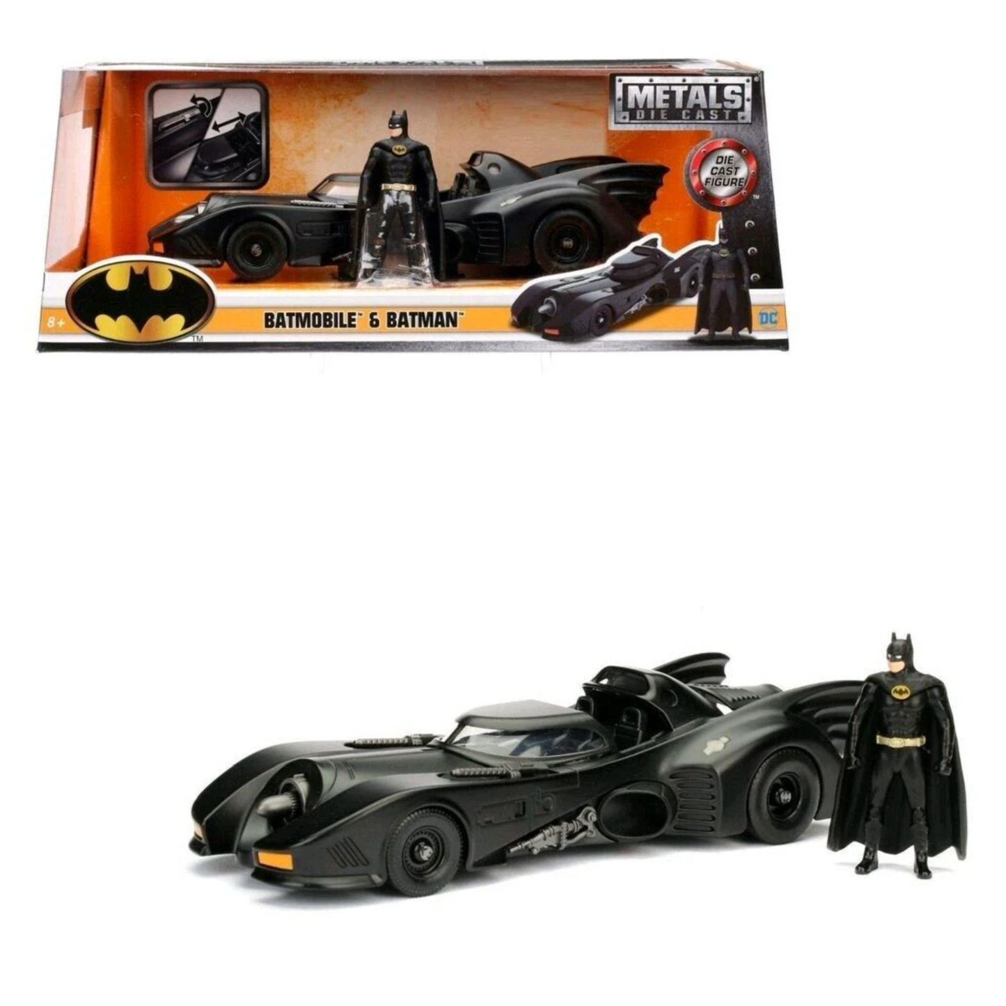 1989 Batman Batmobile W/Batman Jada 1:24