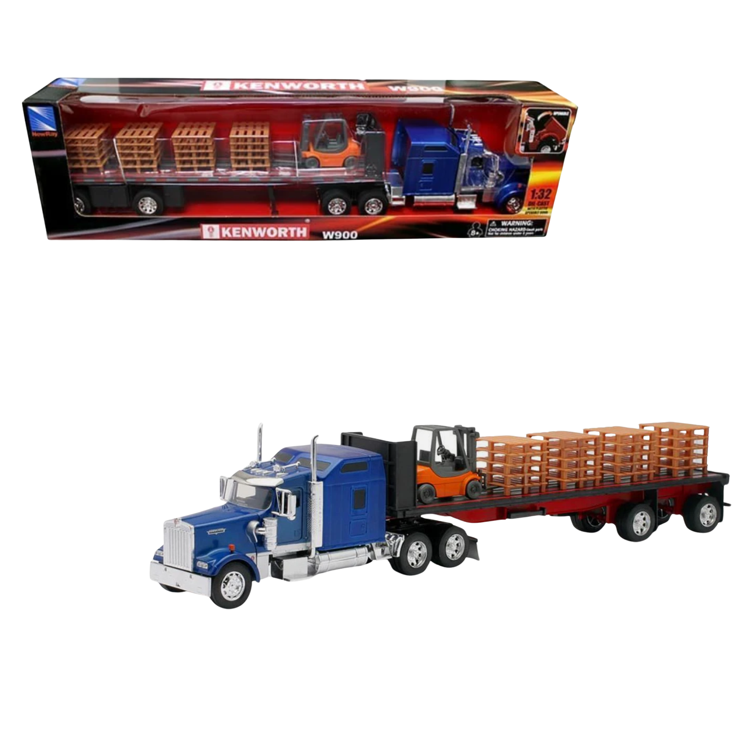 Kenworth W900 Forklift Pallets escala 1:32