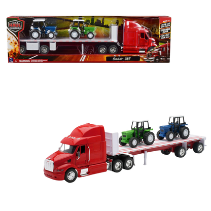Peterbilt 387 w/ 2PCS Farm Tractor 1:32