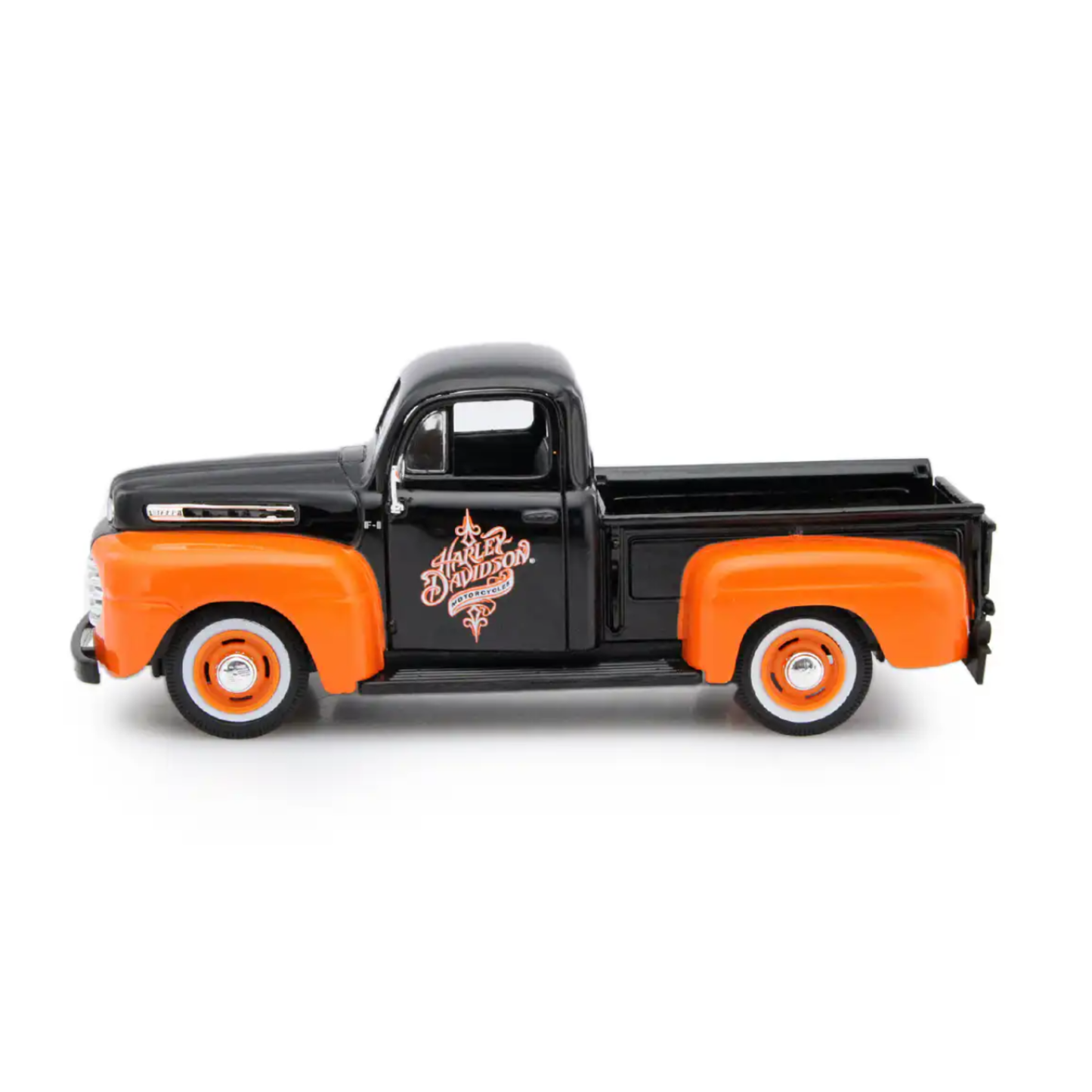 Maisto Harley-Davidson Ford F-1 Pickup 1948 Naranja y Negro Escala 1:24 | Set Die-Cast de Colección