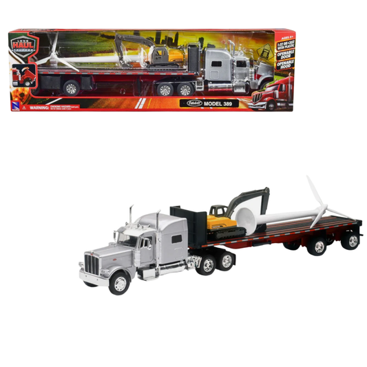 Peterbilt 389 w/ Wind Turbine & Excavator 1:32