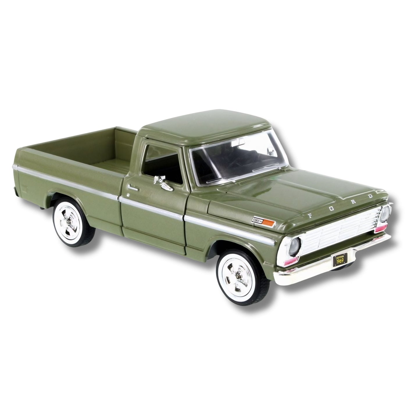 1969 Ford F-100 Pick Up Olive Green 1:24