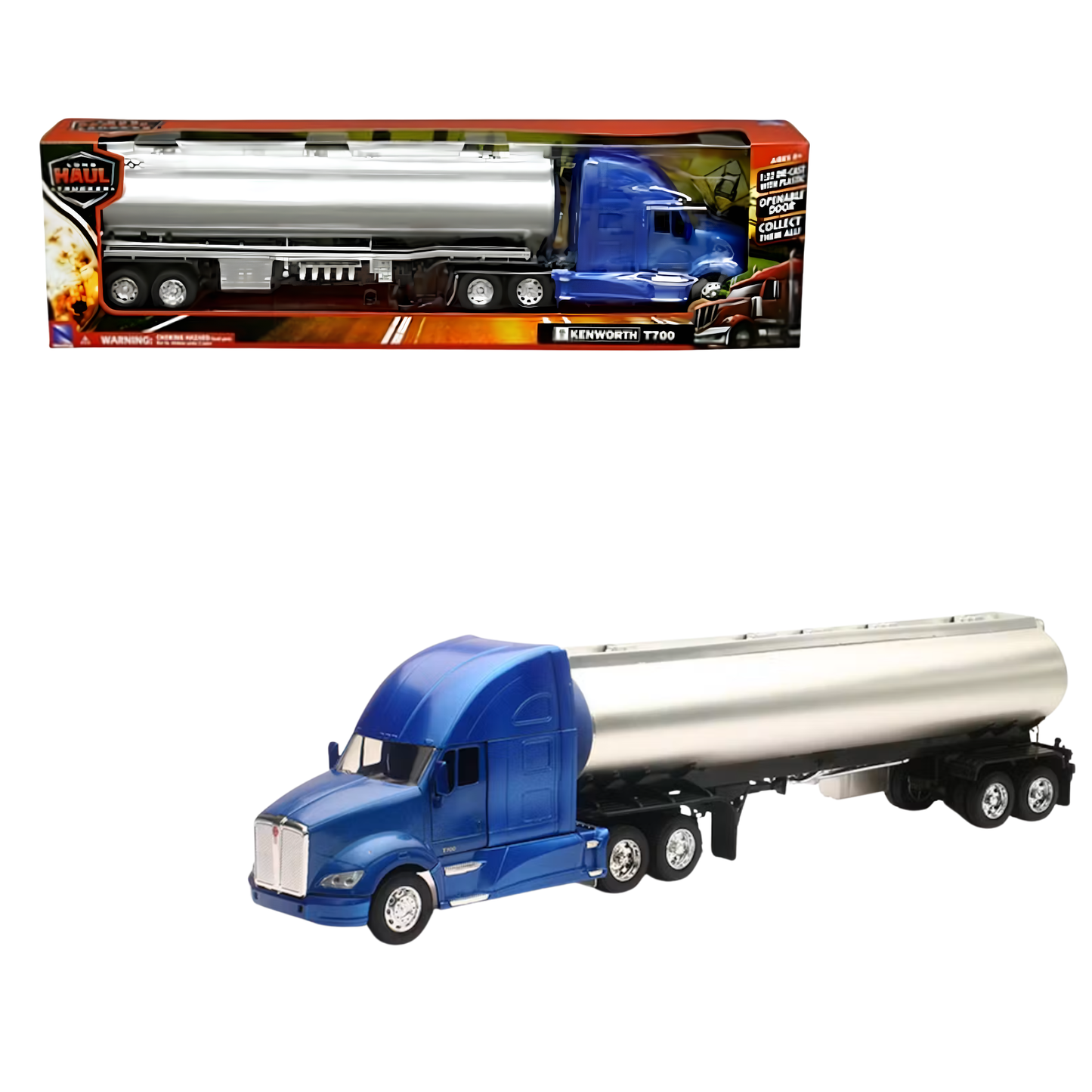 Kenworth T700 Oil Tanker Chrome Blue 1:32