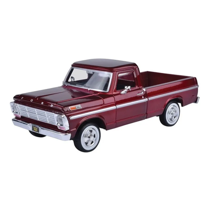 Ford F100 1969 Pick Up Metal Red 1:24