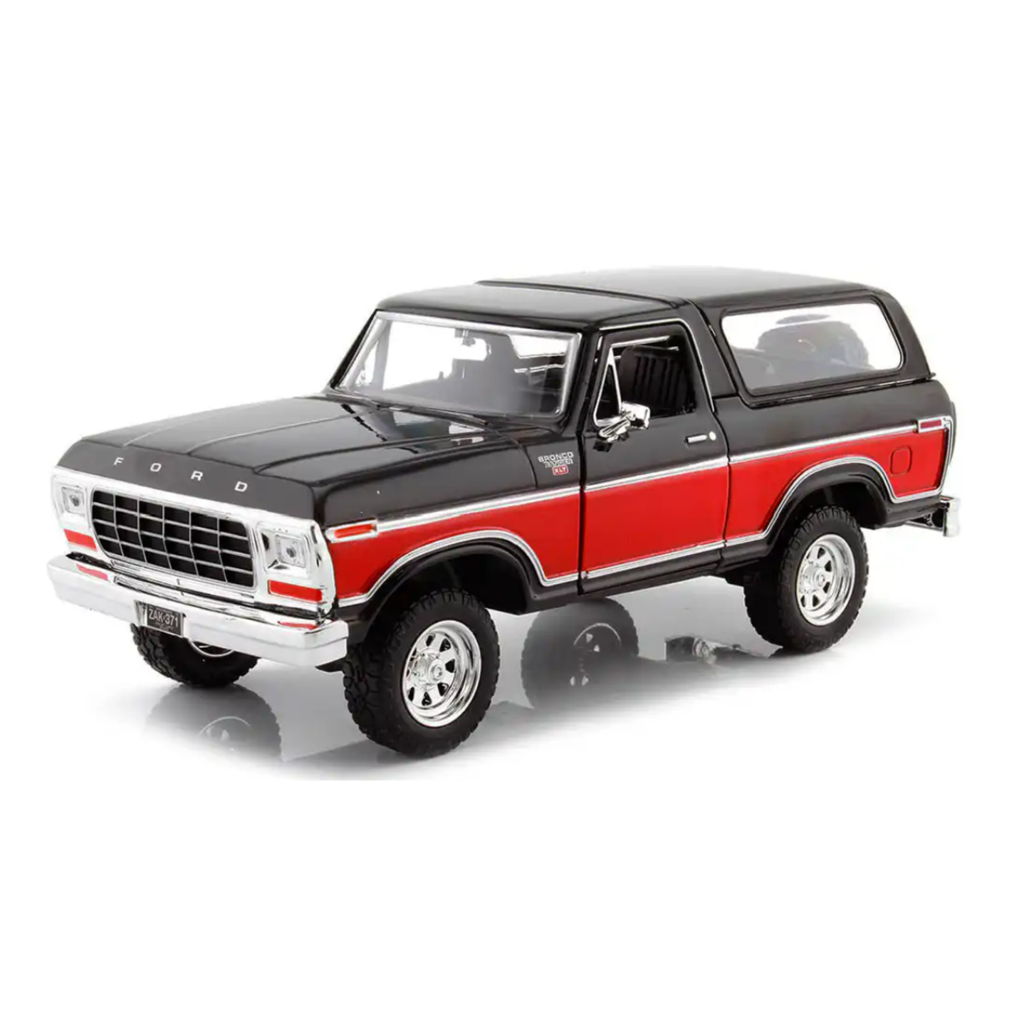 Ford Bronco 1978 BlackRed escala 1:24