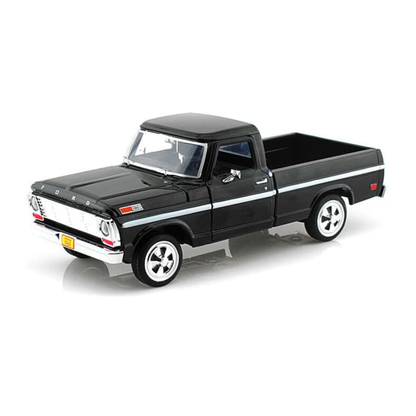 Ford 1969 F-100 Pick up Black escala 1:24 Motormax