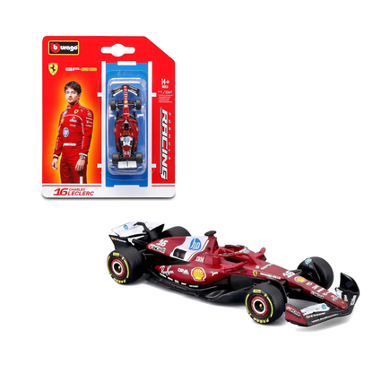 Pack Ferrari SF-25 F1 2025 Bburago Escala 1:64 | Charles Leclerc #16 + Lewis Hamilton #44