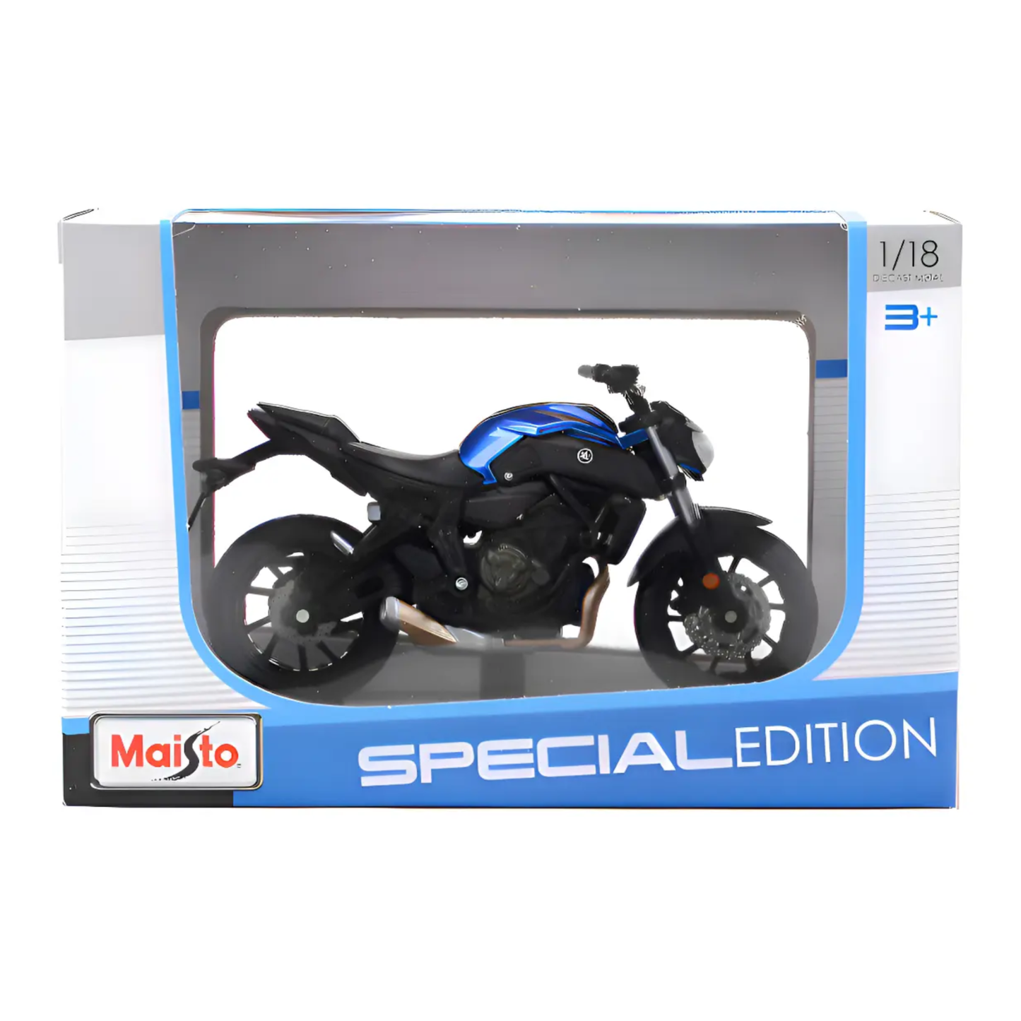 Yamaha MT-07 2018 Maisto Escala 1:18 | Motocicleta Die-Cast de Colección