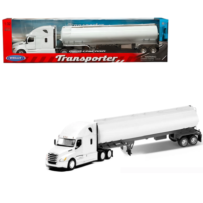 Freightliner Cascadia White W/White Tanker 1:32