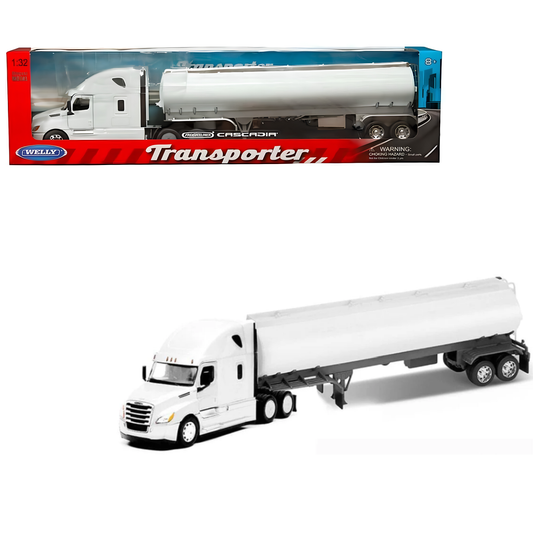 Freightliner Cascadia White W/White Tanker 1:32