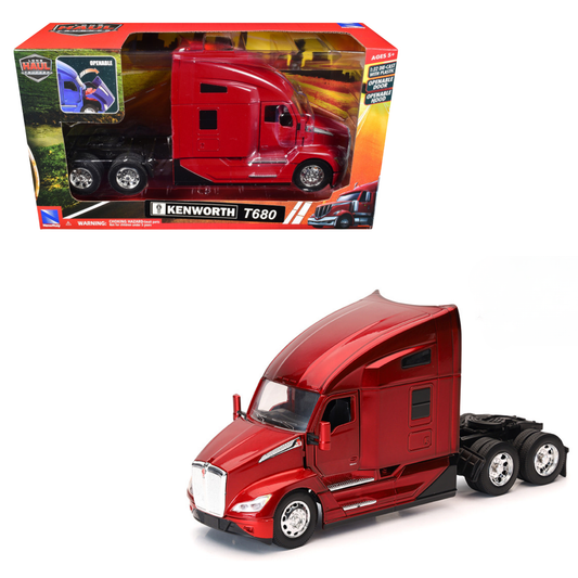 Cab Kenworth T680 Open Hood Red 1:32