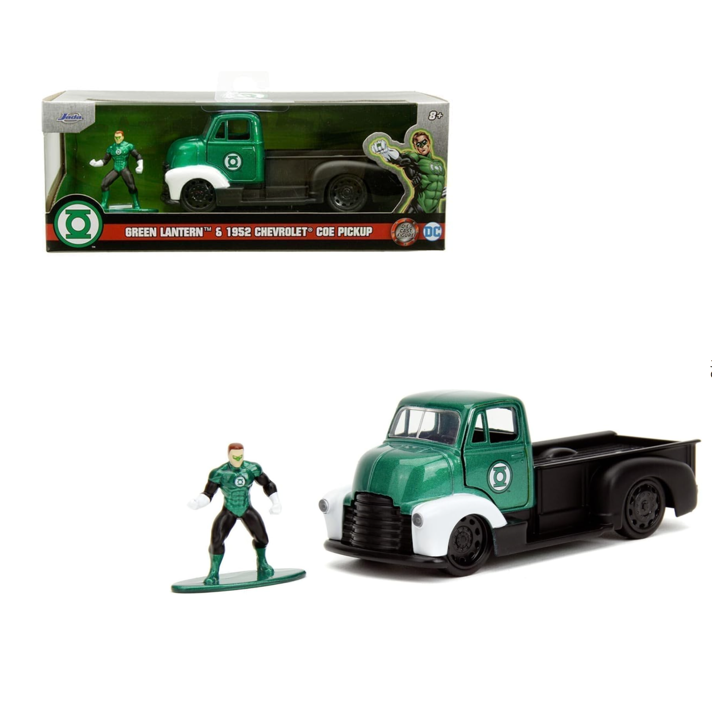 Green Lantern & 1952 Chevrolet Coe Pick Up Jada 1:32